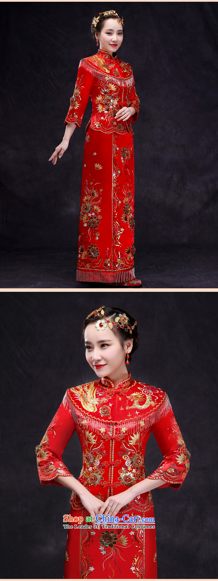 Sau Wo Family Service bridal dresses Sau Wo Chinese wedding dress 2015 new red bows wedding dress retro-soo and large red qipao M of pictures, prices, brand platters! The elections are supplied in the national character of distribution, so action, buy now enjoy more preferential! As soon as possible.