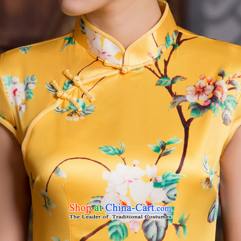 The cross-Sha Hu dull new cheongsam improved summer retro style qipao Sau San dresses , the cross-sa ZA067 shopping on the Internet has been pressed.