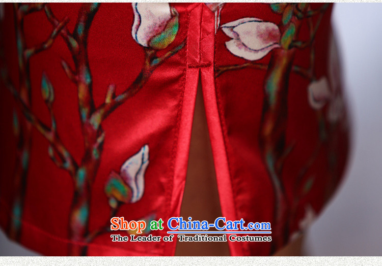 The cross-SA-red new herbs extract qipao Stylish retro daily heavyweight silk cheongsam dress improved female SZ S2220 L picture, prices, brand platters! The elections are supplied in the national character of distribution, so action, buy now enjoy more preferential! As soon as possible.