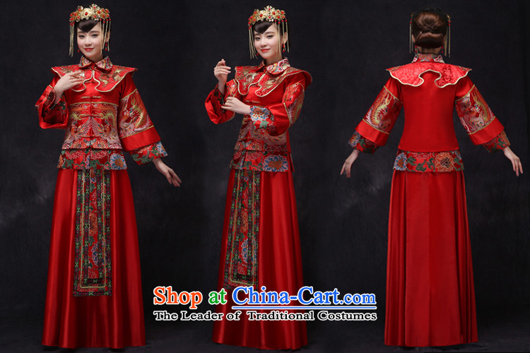 Sau Wo Saga Soo Wo Service retro-soo Wo Service brides Chinese wedding dress uniform red dragon qipao bows should start with the spring and summer wedding gown, a M of clothes picture, prices, brand platters! The elections are supplied in the national character of distribution, so action, buy now enjoy more preferential! As soon as possible.