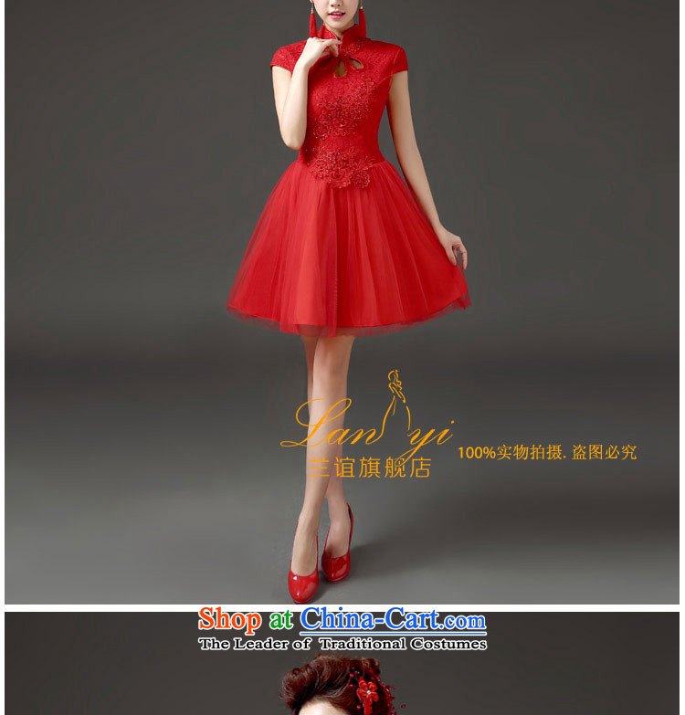 In 2015 the new bride friends drink service of the spring and summer of Sau San retro wedding dresses improved marriage CHINESE CHEONGSAM Red Quality Assurance M code 2 feet pictures, waist price, brand platters! The elections are supplied in the national character of distribution, so action, buy now enjoy more preferential! As soon as possible.