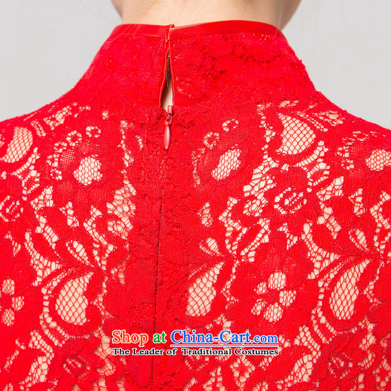 Recalling that hates makeup and Top Loin of pregnant women long qipao marriages improved qipao gown toasting champagne stylish graphics thin Q13671 Sau San RED M, recalling that hates makeup and shopping on the Internet has been pressed.