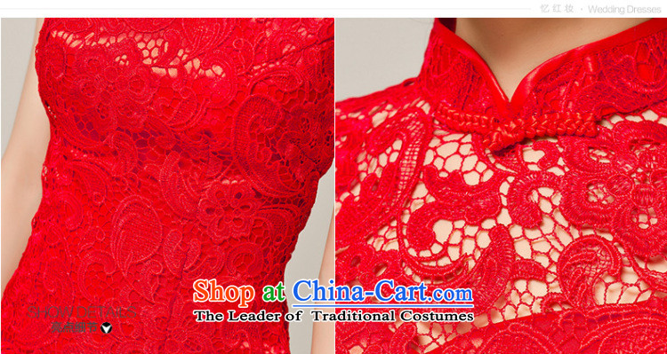 Recalling that hates makeup and lace short of Qipao Sau San skirt bride bows services spring and summer cheongsam red Chinese wedding dress Q12048 RED S picture, prices, brand platters! The elections are supplied in the national character of distribution, so action, buy now enjoy more preferential! As soon as possible.