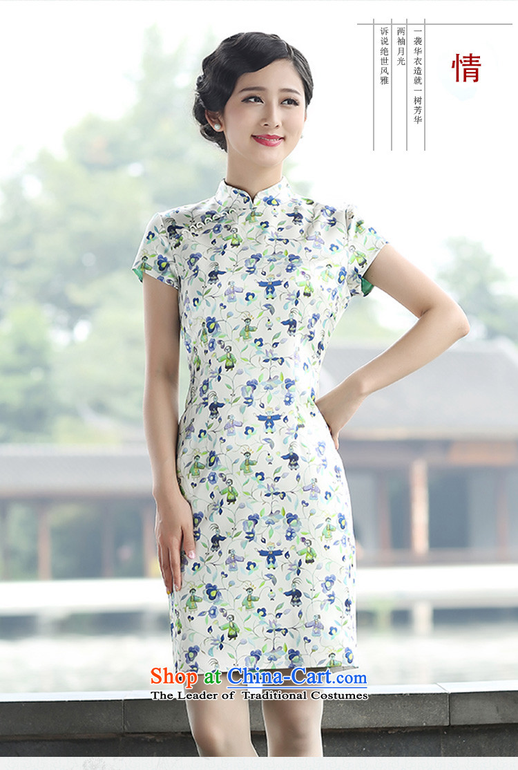 The Ottoman 2015 new stylish stamp qipao herbs extract elegant qipao first Sau San Chai M picture, prices, brand platters! The elections are supplied in the national character of distribution, so action, buy now enjoy more preferential! As soon as possible.