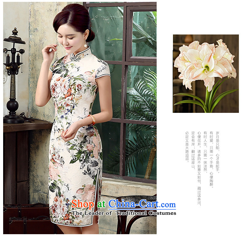 [Sau Kwun Tong] Ying spent summer 2015 new retro qipao manually is long, flower cheongsam dress suit M pictures, QD5307 price, brand platters! The elections are supplied in the national character of distribution, so action, buy now enjoy more preferential! As soon as possible.