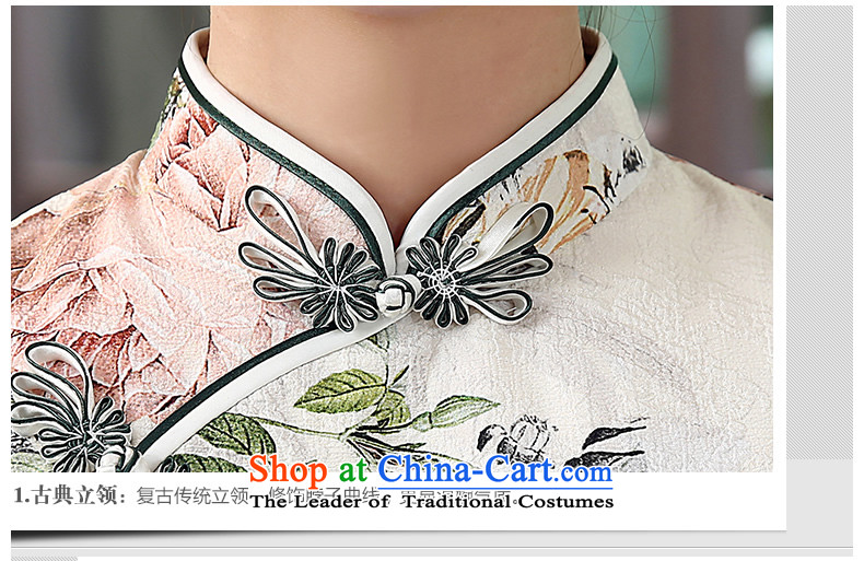 [Sau Kwun Tong] Ying spent summer 2015 new retro qipao manually is long, flower cheongsam dress suit M pictures, QD5307 price, brand platters! The elections are supplied in the national character of distribution, so action, buy now enjoy more preferential! As soon as possible.