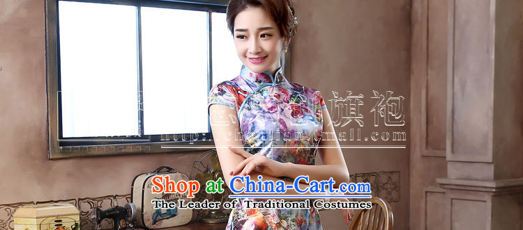 Morning new qipao Land summer short of improvement and Stylish retro CHINESE CHEONGSAM short-sleeved T-shirt OSCE root yarn embroidered green 155/S picture, prices, brand platters! The elections are supplied in the national character of distribution, so action, buy now enjoy more preferential! As soon as possible.