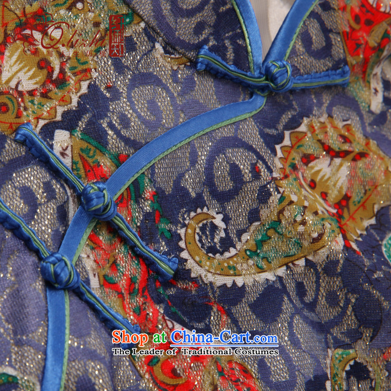 The former Yugoslavia informed the day-to-Cut Li cheongsam dress improved stylish 2015 Summer new lace dresses qipao QLZ15QQ6004 clip the Sau San XXL, Yugoslavia (Q.LIZHI Li shopping on the Internet has been pressed.)