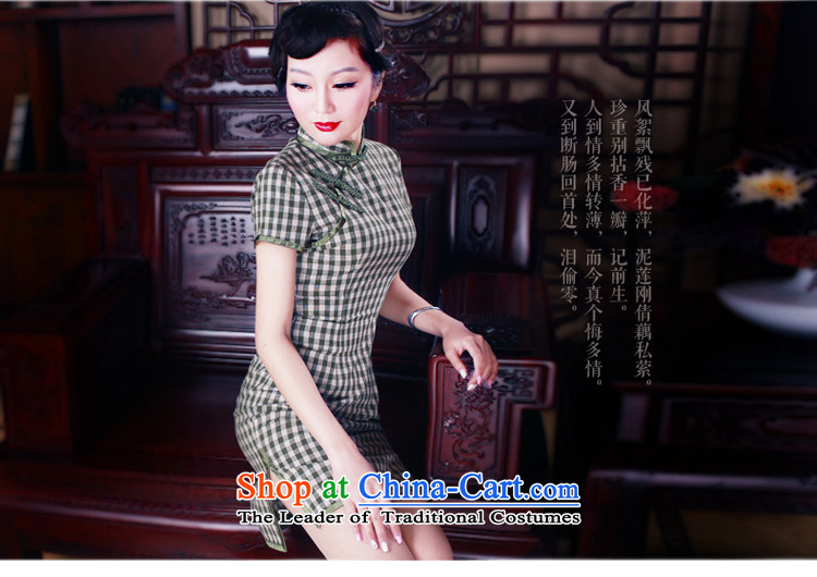 After a day of wind cheongsam dress 2015 Summer improved stylish Sau San cotton linen cheongsam dress retro qipao calculation of cyan S picture, prices, brand platters! The elections are supplied in the national character of distribution, so action, buy now enjoy more preferential! As soon as possible.