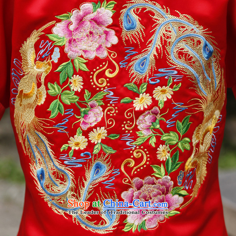 Sau Wo Saga Soo-Wo Service service bridal dresses Sau Wo Chinese wedding dress 2015 new red bows wedding dress retro-soo Kimono clothes set of Qipao M of the Paridelles, Sau Wo Shopping on the Internet has been pressed.