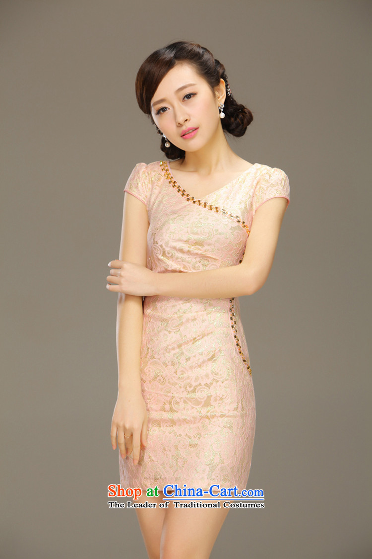The former Yugoslavia on the basis of known Li dance cheongsam dress summer short daily retro style improvement Sau San lace summer gown female QLZ15Q6024 dance on the basis of prices, pictures, M brand platters! The elections are supplied in the national character of distribution, so action, buy now enjoy more preferential! As soon as possible.