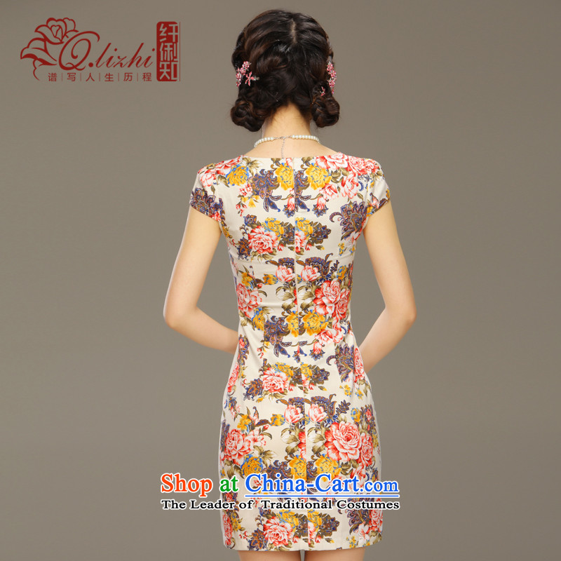 The former Yugoslavia of the nation known Li Lau suit the new dresses China wind classical female embroidery cheongsam dress QLZ15Q6026 retro Lau of the former Yugoslavia Li know (XL, Q.LIZHI) , , , shopping on the Internet