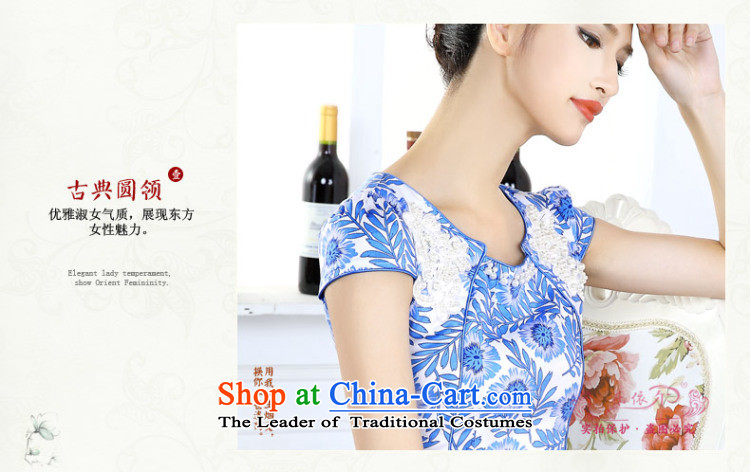In accordance with the American, porcelain cheongsam dress female qipao Classic short-sleeved improved gentlewoman LYE66617 porcelain L picture, prices, brand platters! The elections are supplied in the national character of distribution, so action, buy now enjoy more preferential! As soon as possible.