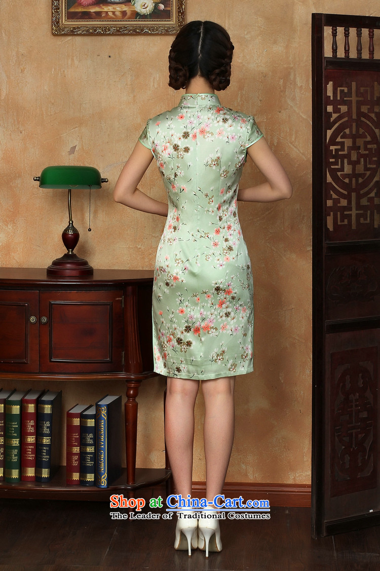 C.o.d. Jie, new in women's summer lady stamp collar short-sleeved tie up manually dresses qipao small Phillips-head XL Photo, prices, brand platters! The elections are supplied in the national character of distribution, so action, buy now enjoy more preferential! As soon as possible.