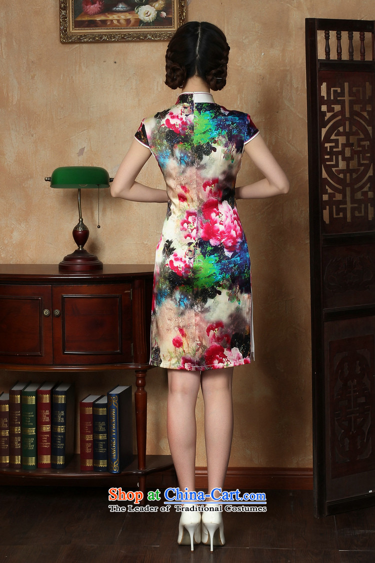 C.o.d. Jie of the new summer female elegant Sau San disk detained collar manually stamp short-sleeved dresses qipao figure L picture, prices, brand platters! The elections are supplied in the national character of distribution, so action, buy now enjoy more preferential! As soon as possible.