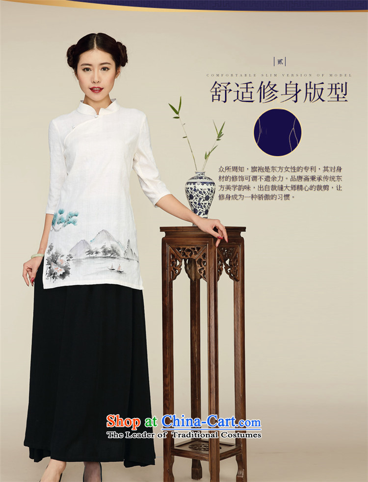No. of Ramadan 2015 Ms. Tang Chinese clothing in long Spring Antique New fifth improvement Han-sleeved shirt qipao apricot M brand, prices, picture platters! The elections are supplied in the national character of distribution, so action, buy now enjoy more preferential! As soon as possible.