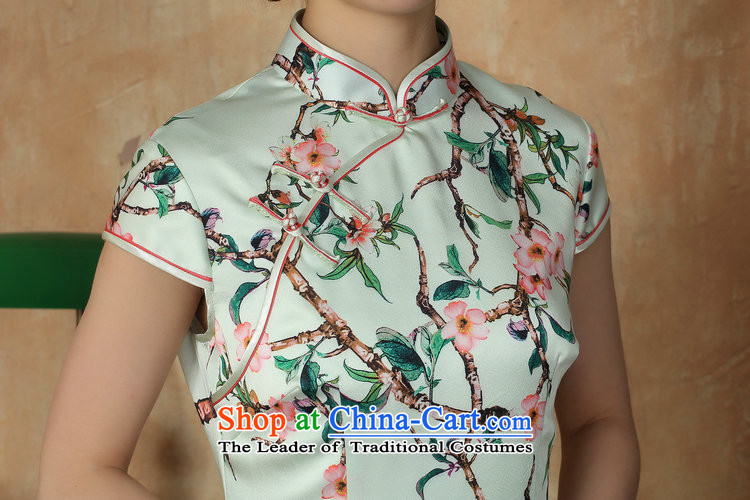 Mrs Ingrid Yeung as Overgrown Tomb for summer 2015 new short-sleeved ethnic short of daily cheongsam dress improved girls stylish embroidery cheongsam green XL Photo, prices, brand platters! The elections are supplied in the national character of distribution, so action, buy now enjoy more preferential! As soon as possible.