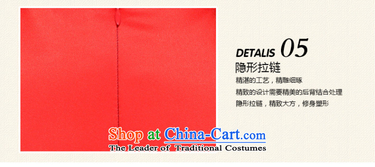 Marriages, red qipao short spring and summer 2015 New Stylish retro bows service improvement dress XXL picture, prices, brand platters! The elections are supplied in the national character of distribution, so action, buy now enjoy more preferential! As soon as possible.