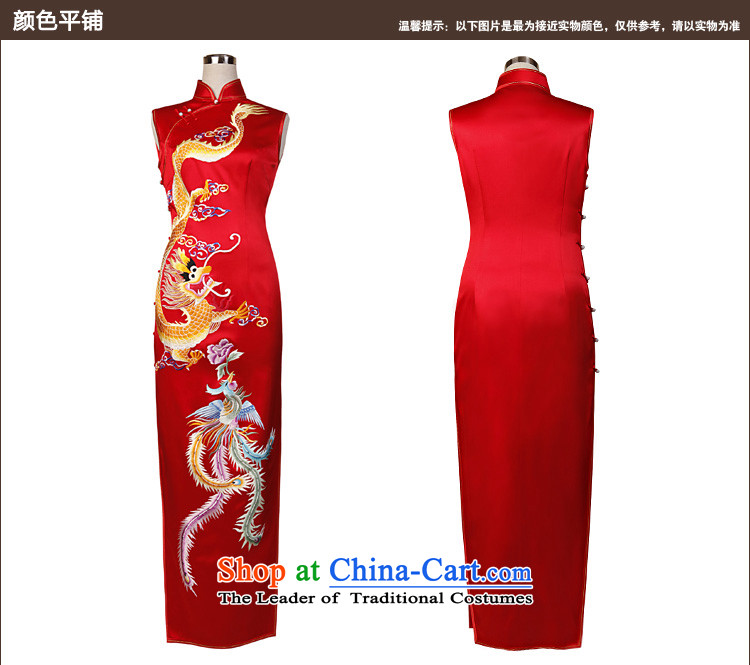 Love of birds 2015 Summer new heavyweight Silk Cheongsam retro long red embroidery cheongsam QD707 marriage red - 20 days pre-sale prices, pictures, XL brand platters! The elections are supplied in the national character of distribution, so action, buy now enjoy more preferential! As soon as possible.