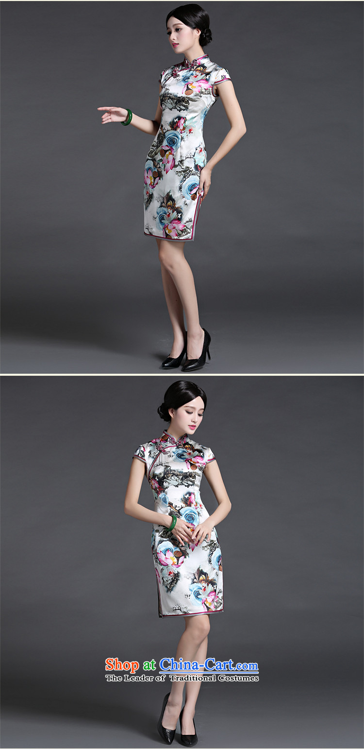 The Republic of Korea and stylish classic ethnic Chinese Summer Silk Cheongsam Ms. herbs extract everyday dress short of improved retro suit S picture, prices, brand platters! The elections are supplied in the national character of distribution, so action, buy now enjoy more preferential! As soon as possible.