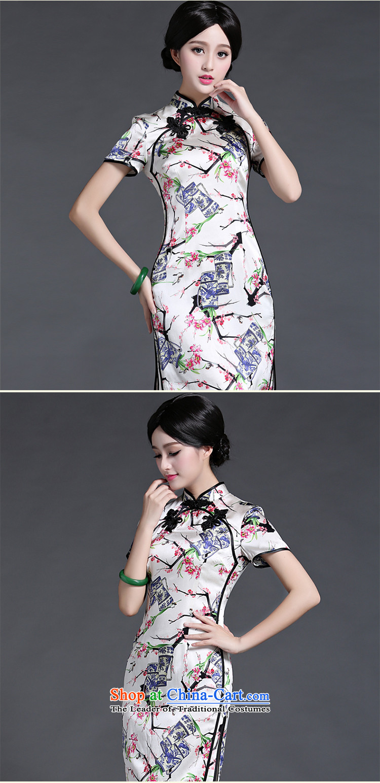 Chinese New Year 2015 classic ethnic summer heavyweight silk Ms. herbs extract routine cheongsam dress improved graphics thin suit XXL picture, prices, brand platters! The elections are supplied in the national character of distribution, so action, buy now enjoy more preferential! As soon as possible.
