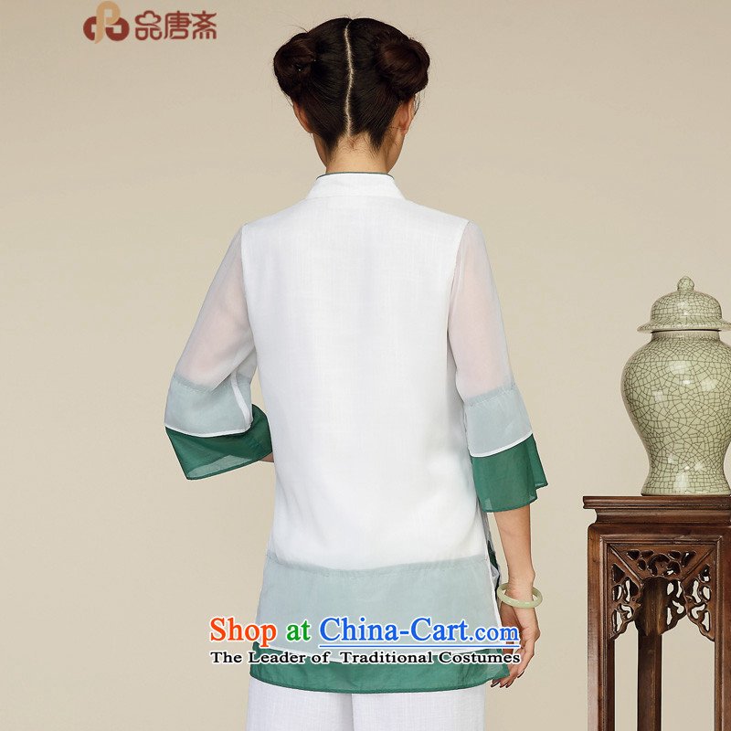 No. of Ramadan New Tang Tang dynasty blouses China wind arts retro female tea Services White M Tang Ramadan , , , No. shopping on the Internet
