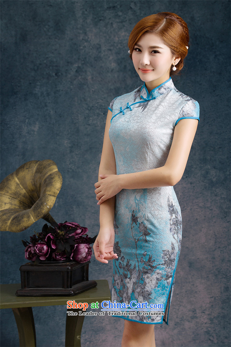 Five-sense new improvements 2015 figure and stylish look sexy lace qipao gown, upscale short skirt WGT75005 picture color pictures, prices, XXL brand platters! The elections are supplied in the national character of distribution, so action, buy now enjoy more preferential! As soon as possible.