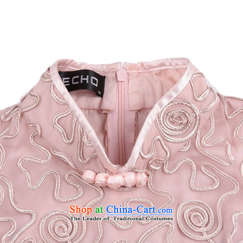 At the end of the Summer QM) LIGHT (sepia Tang Dynasty Chinese qipao) Plate flower Tang blouses XWG1207-8 pink S END OF LIGHT , , , shopping on the Internet