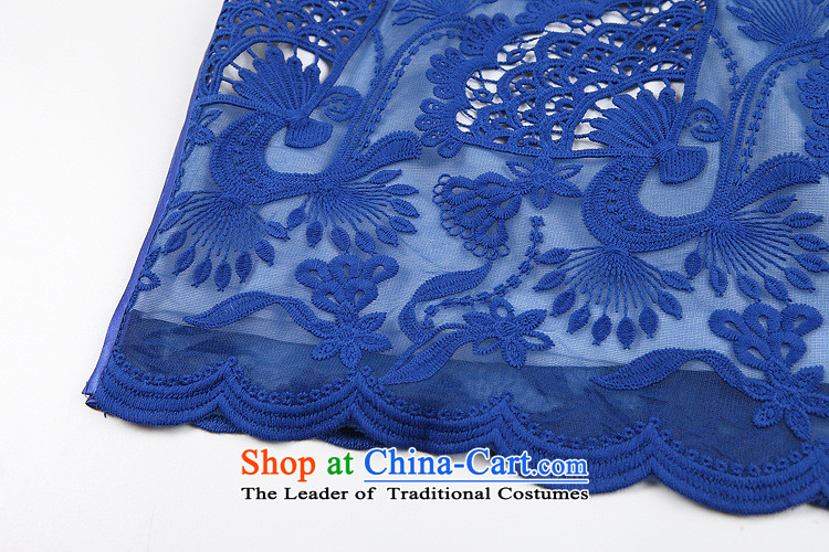 The end of the high end of the shallow engraving embroidery improved stylish blue qipao skirt XWG140301 Sau San L picture, prices, brand platters! The elections are supplied in the national character of distribution, so action, buy now enjoy more preferential! As soon as possible.