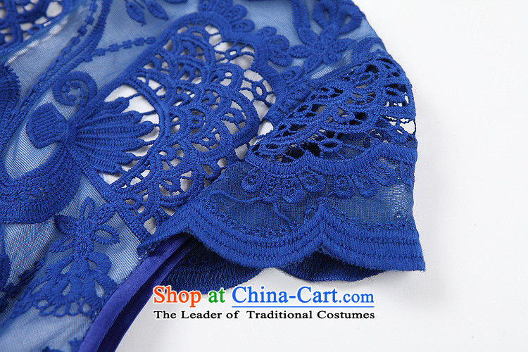 The end of the high end of the shallow engraving embroidery improved stylish blue qipao skirt XWG140301 Sau San L picture, prices, brand platters! The elections are supplied in the national character of distribution, so action, buy now enjoy more preferential! As soon as possible.