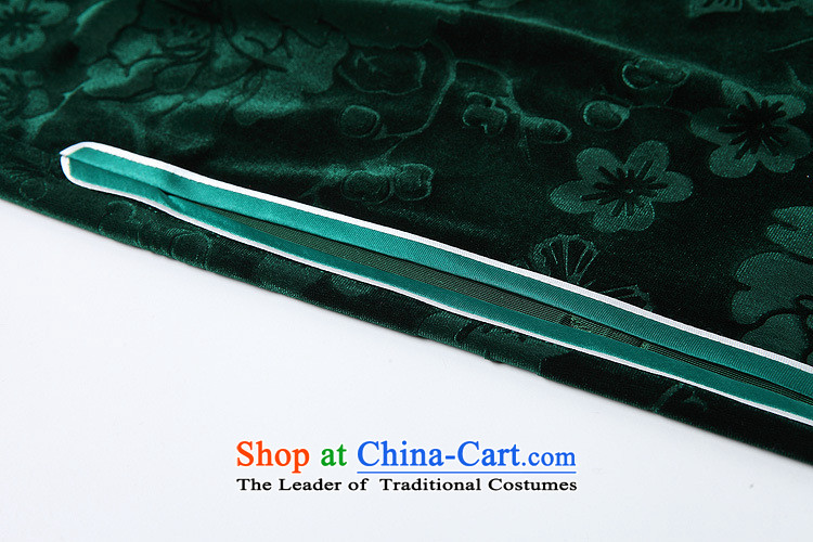 At the end of light and Stylish retro-improved 7 long-sleeved blue qipao XWG141008 scouring pads M picture, prices, brand platters! The elections are supplied in the national character of distribution, so action, buy now enjoy more preferential! As soon as possible.