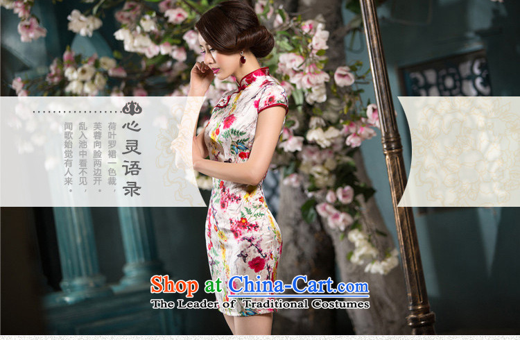 The cheer her color ink 2015 Summer Silk Cheongsam cheongsam dress ethnic improved cheongsam dress SZ S2236 2XL Photo, prices, brand platters! The elections are supplied in the national character of distribution, so action, buy now enjoy more preferential! As soon as possible.