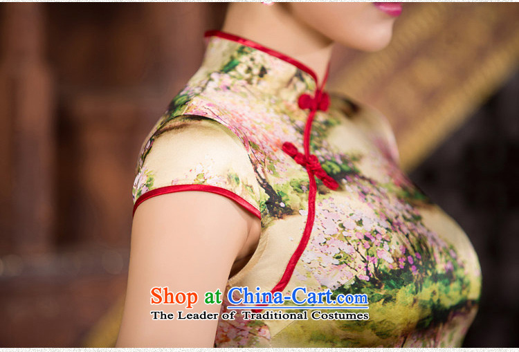 The cheer her floral arrangements silk cheongsam dress 2015 summer short qipao improved retro couture cheongsam dress SZ S2238 M picture, prices, brand platters! The elections are supplied in the national character of distribution, so action, buy now enjoy more preferential! As soon as possible.
