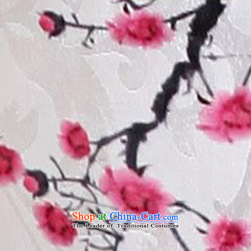 2015 Summer forest narcissus new retro style qipao emblazoned with the Phillips-head short of improved package and video thin Sau San Tong JAYT-30 replacing white qipao toner XXL, flower forest (senlinshuixian narcissus) , , , shopping on the Internet