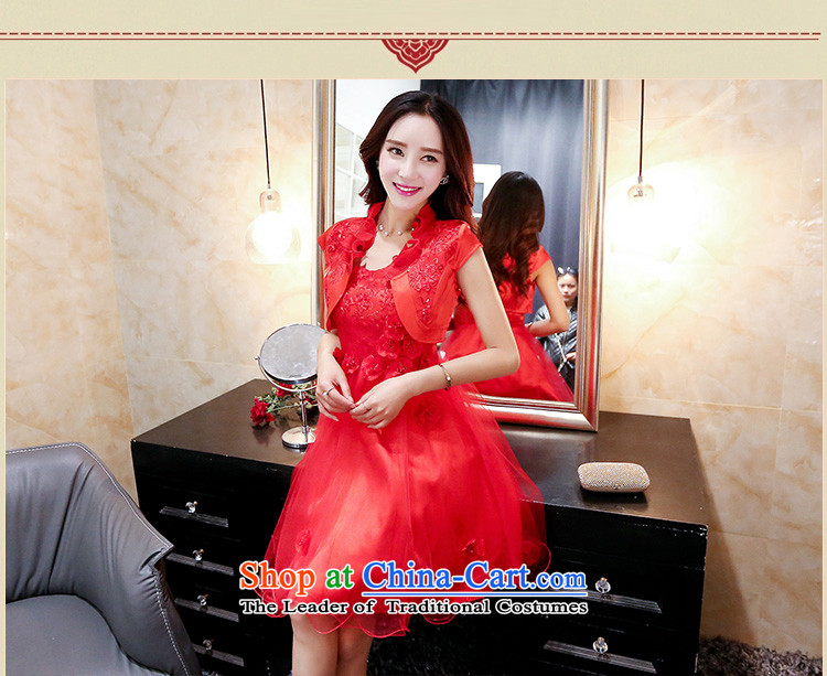 Rui Zhu 2015 spring, summer, autumn and load the new strap and Chest dinner dress sweet skirt Sau San flowers ceramic princess dresses Short Sleeve Jacket shawls small red two kits XL Photo, prices, brand platters! The elections are supplied in the national character of distribution, so action, buy now enjoy more preferential! As soon as possible.