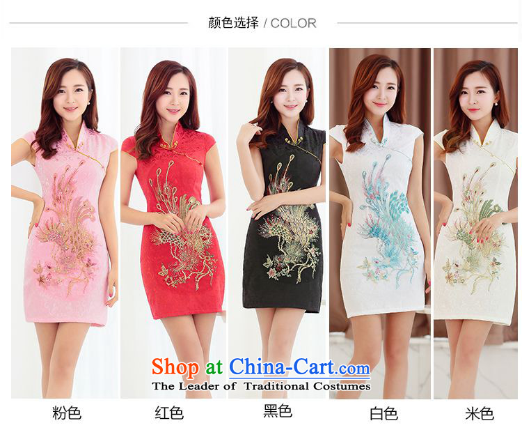 2015 Summer forest narcissus new improved retro cheongsam dress peacock ribbed collar snap-in Phnom Penh qipao JAYT-4 Tang dynasty white S picture, prices, brand platters! The elections are supplied in the national character of distribution, so action, buy now enjoy more preferential! As soon as possible.