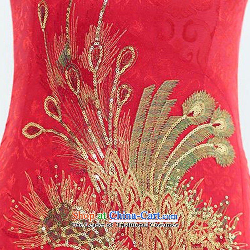 2015 Summer forest narcissus new improved retro cheongsam dress peacock ribbed collar snap-in Phnom Penh qipao JAYT-4 Tang dynasty white S forest Narcissus (senlinshuixian) , , , shopping on the Internet