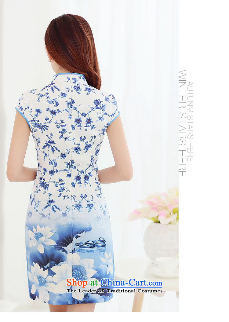 Forest Narcissus Summer 2015 on new ink streaking retro-Lotus detained Mock-neck improvement package and video qipao Sau San Tong JAYT-1 load thin cheongsam picture color S picture, prices, brand platters! The elections are supplied in the national character of distribution, so action, buy now enjoy more preferential! As soon as possible.