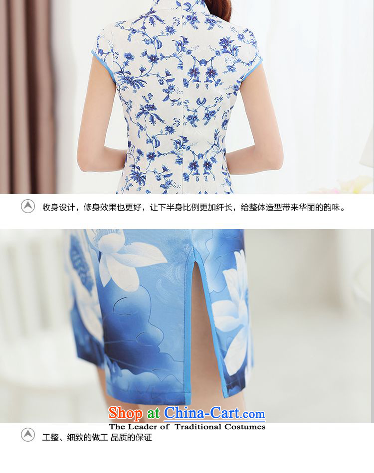 The 2015 summer-jae on new ink streaking retro-Lotus detained Mock-neck improvement package and video qipao Sau San Tong JAYT-1 load thin cheongsam picture color L photo, prices, brand platters! The elections are supplied in the national character of distribution, so action, buy now enjoy more preferential! As soon as possible.