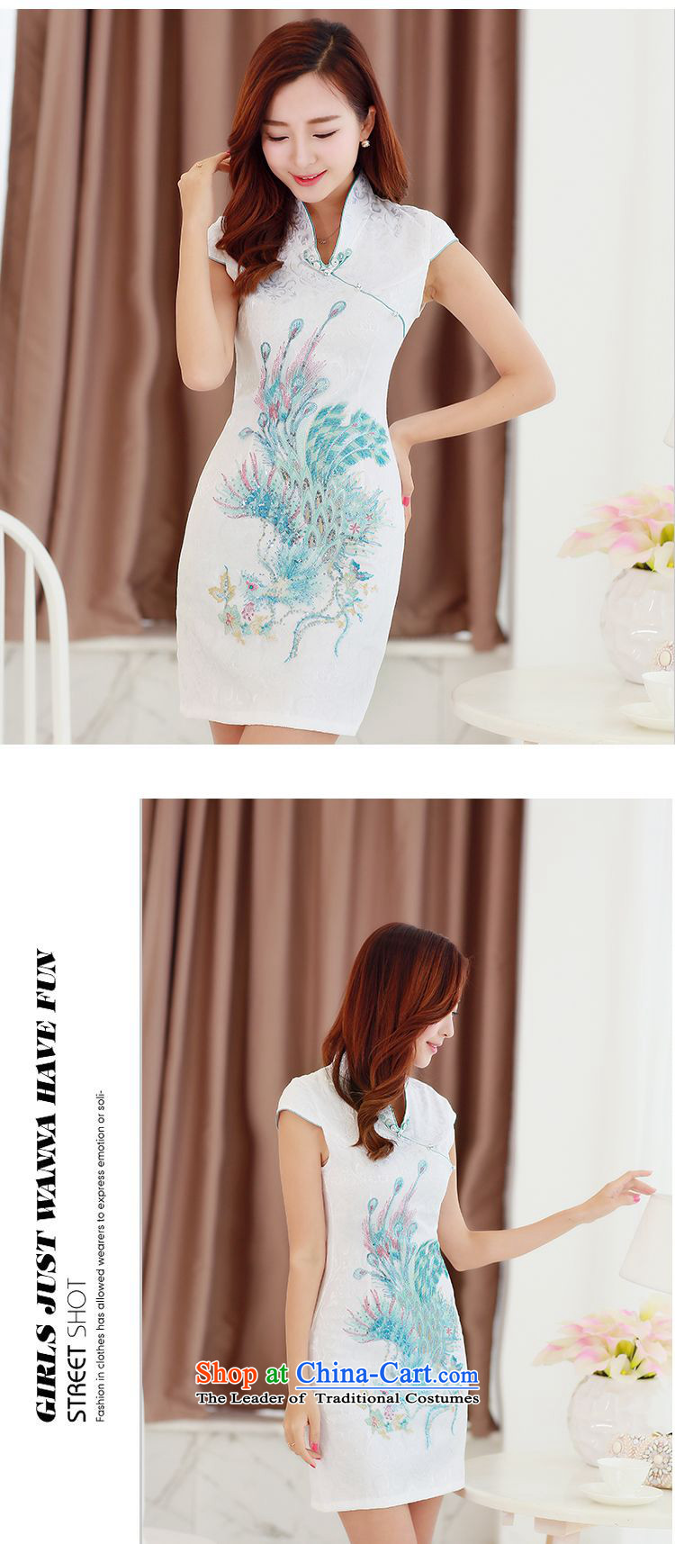The 2015 summer-jae on new retro improved cheongsam dress peacock ribbed collar snap-in Phnom Penh qipao JAYT-4 Tang dynasty S pictures, price red, brand platters! The elections are supplied in the national character of distribution, so action, buy now enjoy more preferential! As soon as possible.