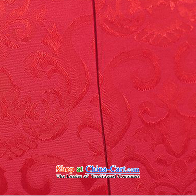 The 2015 summer-jae on new retro improved cheongsam dress peacock ribbed collar snap-in Phnom Penh qipao JAYT-4 Tang dynasty S Tsz ink has been pressed red shopping on the Internet