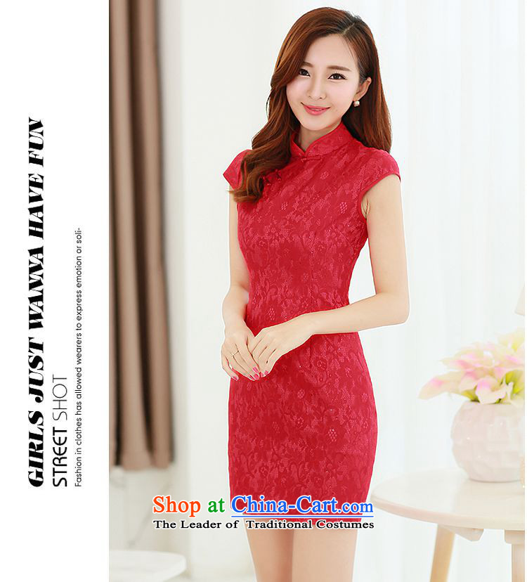 The 2015 summer-jae on new sleek retro-clip collar improved qipao and video thin package Sau San Tong JAYT-5 replacing red qipao XXL picture, prices, brand platters! The elections are supplied in the national character of distribution, so action, buy now enjoy more preferential! As soon as possible.