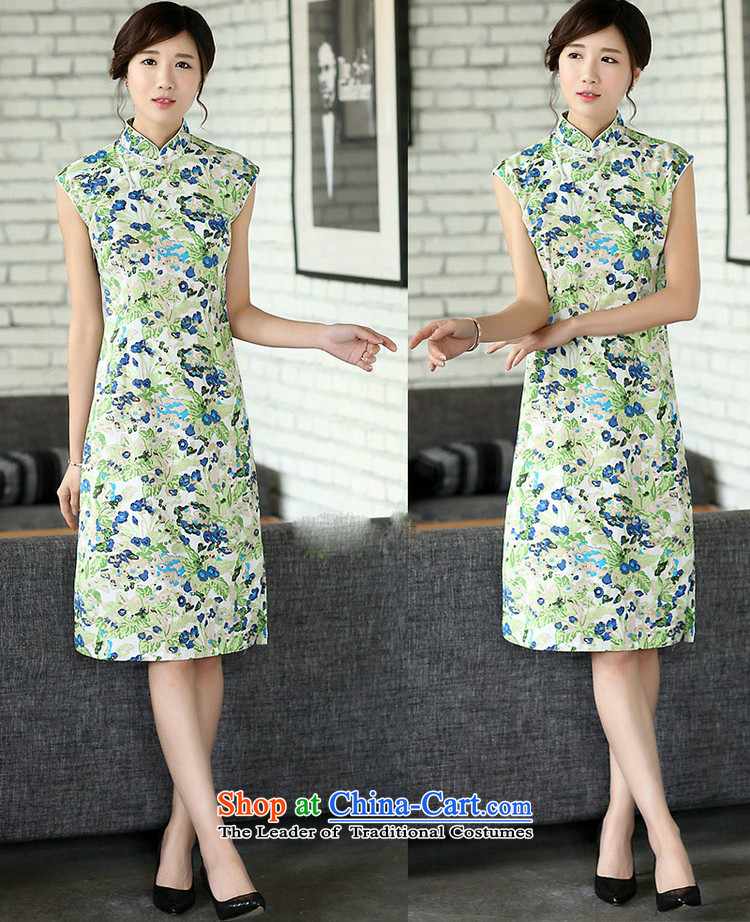 Jie in Wisconsin, summer new ethnic improved linen dresses manual disk 