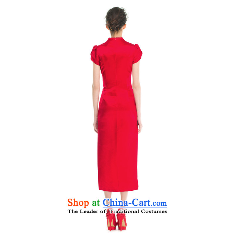 Wooden really a bride in classical style qipao gown 2015 Amoi for women 05 RED M wood NO.21809 visitor really a , , , shopping on the Internet