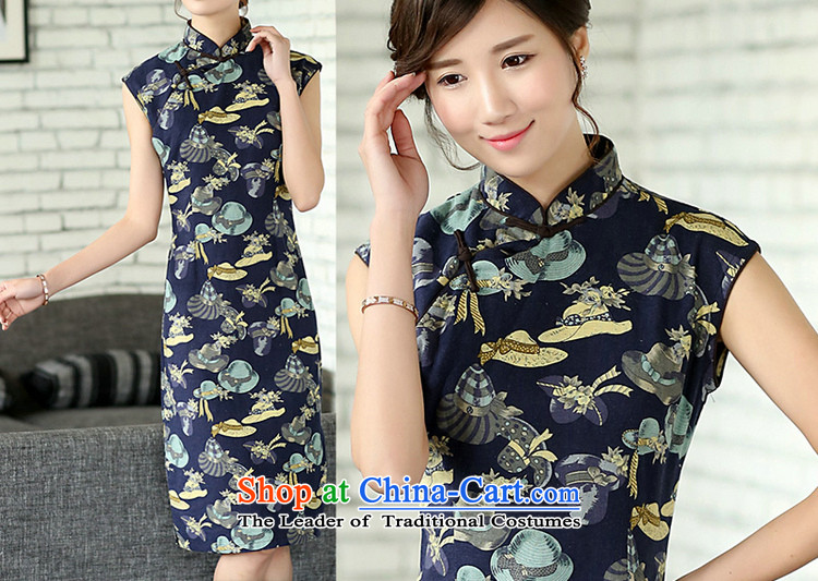 C.o.d. Jie in Wisconsin, summer female retro cheongsam dress manually modified a mock-neck tie Sau San cotton linen dresses sleeveless Tsing Yi Wu cap XL Photo, prices, brand platters! The elections are supplied in the national character of distribution, so action, buy now enjoy more preferential! As soon as possible.