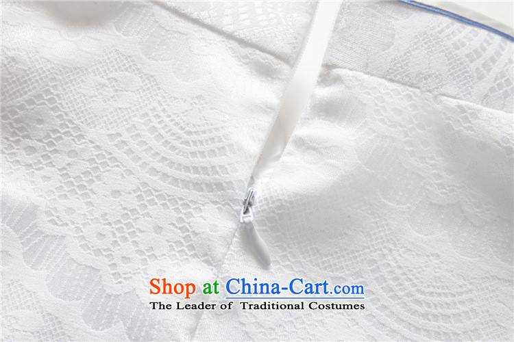 At the end of summer 2015, very stylish and improvement of ethnic Chinese qipao Ms. stereo embroidered short sleeves cheongsam dress JT5088 blue flowers M picture, prices, brand platters! The elections are supplied in the national character of distribution, so action, buy now enjoy more preferential! As soon as possible.