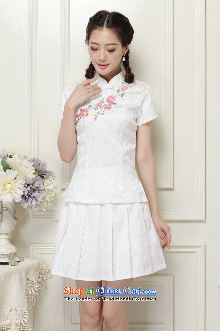 At the end of light and stylish ethnic Chinese qipao improved no need to come to grips's two kits of packaged JT2068 short white S picture, prices, brand platters! The elections are supplied in the national character of distribution, so action, buy now enjoy more preferential! As soon as possible.