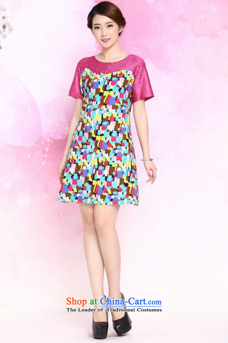 The 2015 summer-jae on the new liberal large silk creases MOM pack dresses XYY-8327 ROSE XXXL picture, prices, brand platters! The elections are supplied in the national character of distribution, so action, buy now enjoy more preferential! As soon as possible.