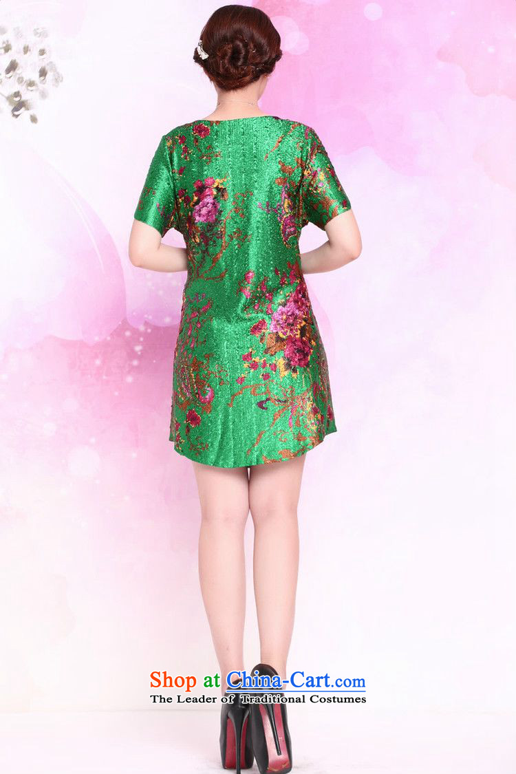 The 2015 summer-jae on the new liberal silk creases in MOM older style blouses XYY-1283 XXXXL green picture, prices, brand platters! The elections are supplied in the national character of distribution, so action, buy now enjoy more preferential! As soon as possible.