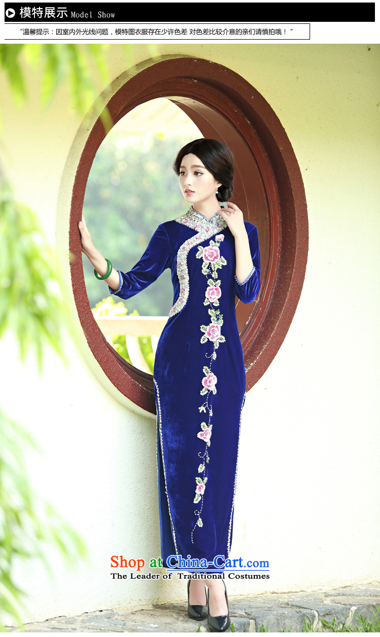 Her mother-in-law Kim dresses mother married cheongsam dress autumn load velvet female Tang dynasty LDH820 wine red (7 hours) XL (2 feet cuff 4 lumbar) Picture, prices, brand platters! The elections are supplied in the national character of distribution, so action, buy now enjoy more preferential! As soon as possible.
